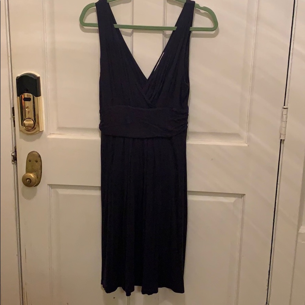 Loft navy dress. Sexy, stretchy, comfortable!